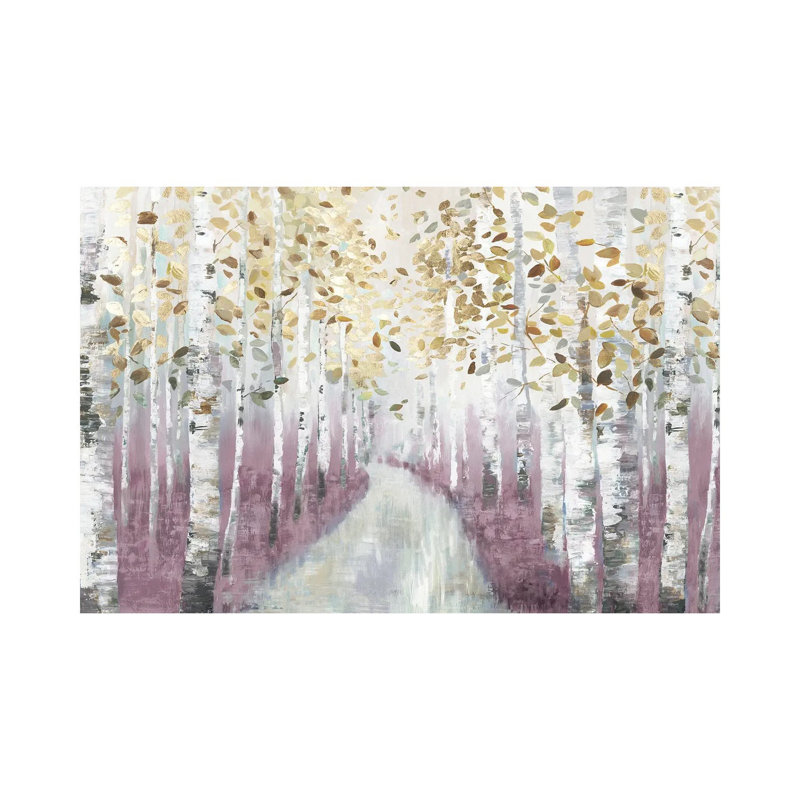 New Path I - Bourgogne 6 pièces, H 30,48 cm x l 45,72 cm, Toile tendue