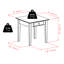 Table de bout avec rangement Taeron