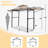 13.5 Ft W x 4 Ft. D Steel Grill Gazebo-87823358
