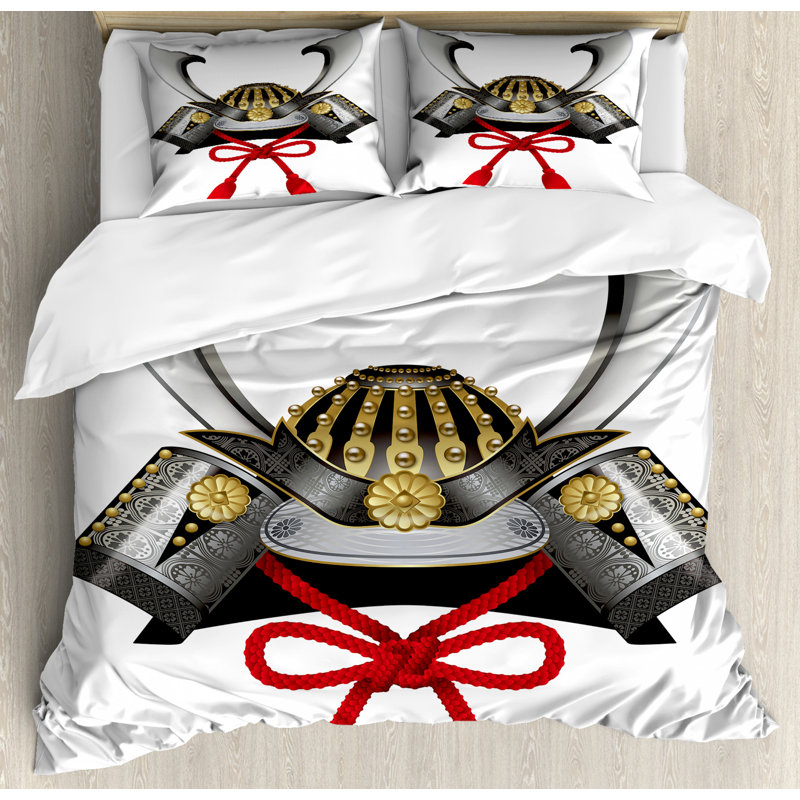 Eclectic Polyester Duvet Cover, King Duvet Cover + 2 Shams