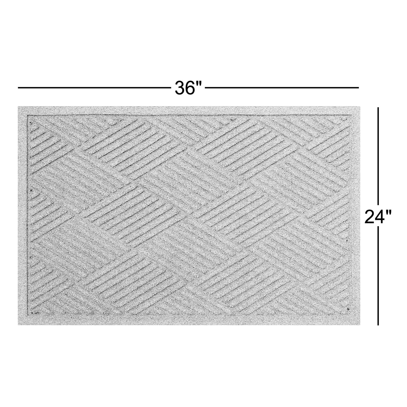 WaterHog® Diamonds Non-Slip Doormat, Navy, Rectangle 2' x 3'