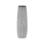 Vase gris décoratif en céramique à motif gravé-986936594