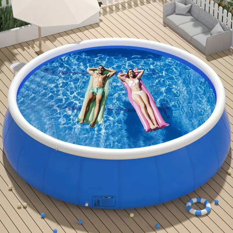 Piscine gonflable à ressorts de 120 po avec piscine à ressorts gonflable Butterfly, L 8,03 pi x H 25,1 po