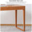 Bureau rectangulaire en bois massif de cerisier moderne-1157732473