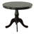 Classic Black 36-Inch Round Dining Table with Space-Saving Pedestal-962704652-1040644833