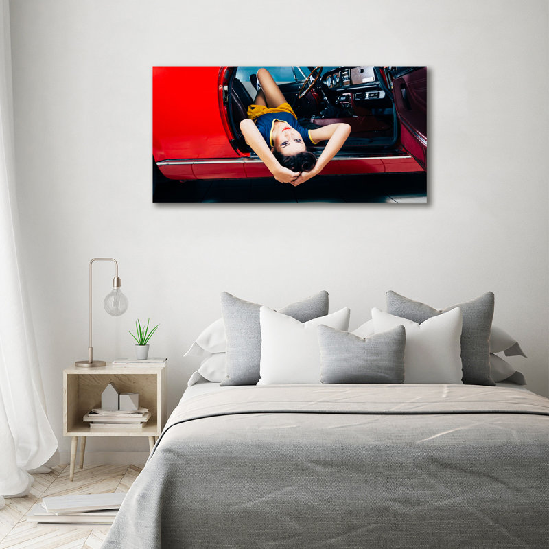 A Woman In The Car - Print, Canvas, 70cm H x 140cm W x 2cm D