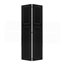 Moderne à 2 panneaux pliables de 84 po x 36 po Porte de grange coulissante en bois de noyer noir avec ensemble de quincaillerie-132716799