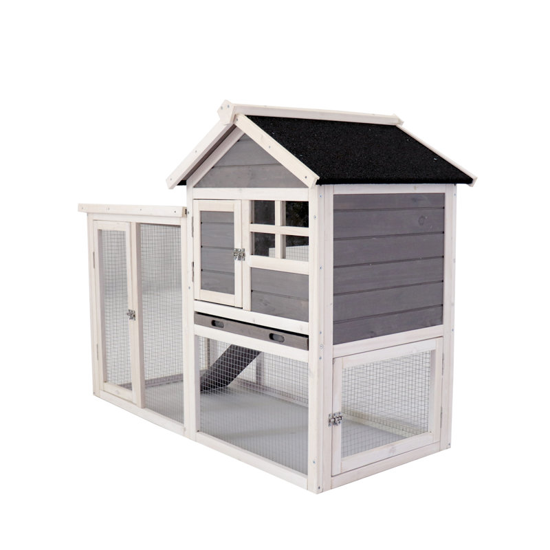 Cage à poules en bois de luxe, Gris