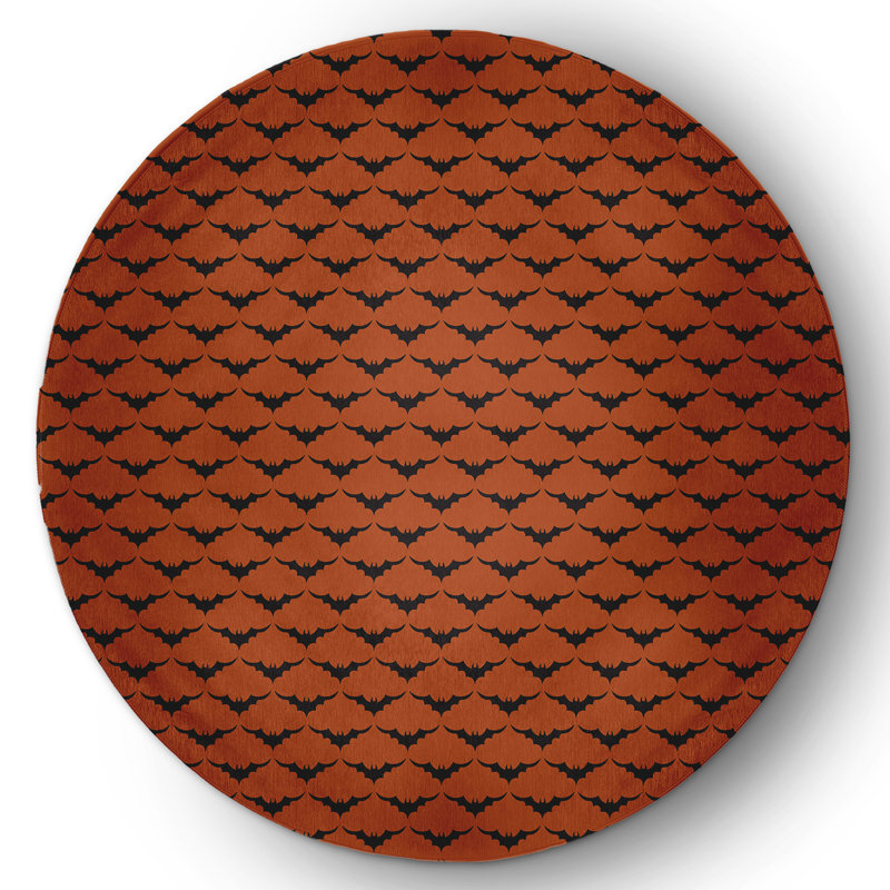 Deverick Chenille Indoor Rug, Round 5'