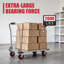 Chariot plateforme robuste et pliable avec roues pivotantes verrouillables, chariot à plat en acier de 1800 lb pour l'entreposage, le garage et le déplacement-128965456