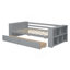 Lit de jour moderne simple avec tablettes et tiroirs-918383117