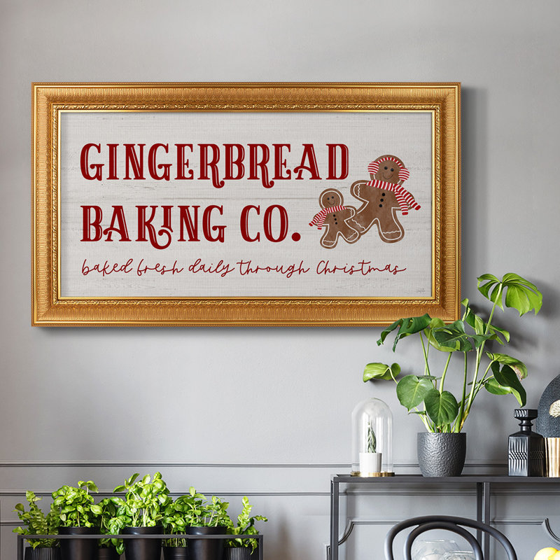 Gingerbread Bake Co. - Reproduction de photo sur toile, H 25 po x l 45 po x P 2,5 po