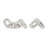 Cosmoliving By Cosmopolitan Set Of 2 Silver Sculpture
