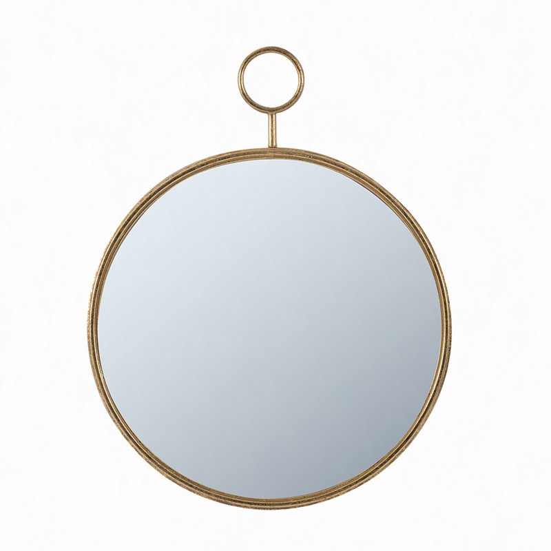 Miroir mural 22 "x 28" avec cadre en fer, miroir décoratif pour le salon, le vestibule, le bureau, 28,3 po x 22,4 po