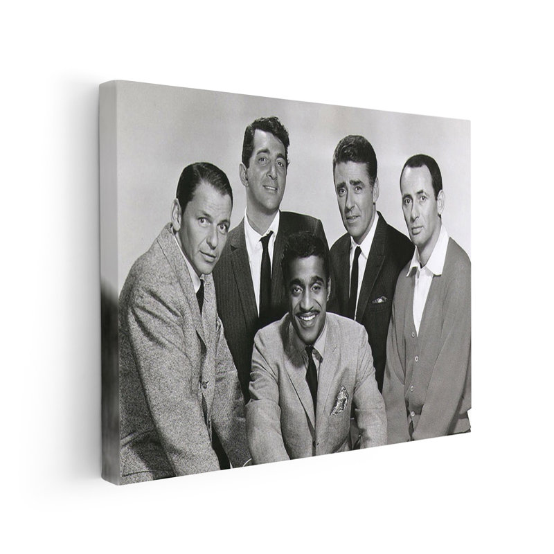 The Rat Pack No2, Canevas, Brown Framed, H 11 po x l 14 po