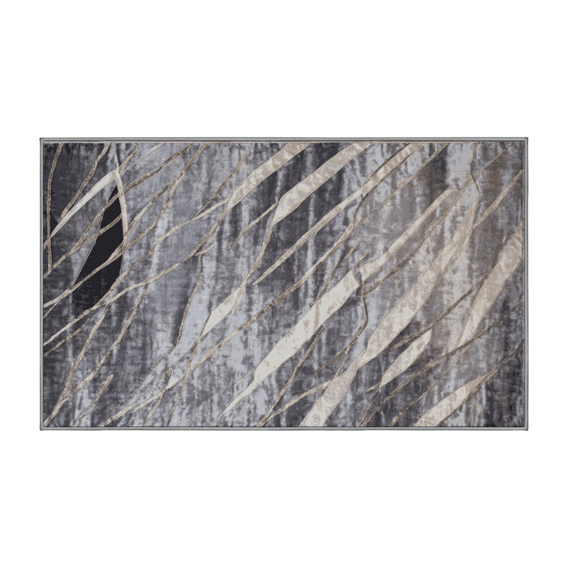 Machine Washable Pink Area Rug, Rectangle 2' x 3'