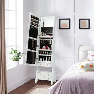 Armoire à bijoux avec miroir Keavin