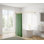 Tringle à rideau de douche d'angle en forme de L murale en aluminium antirouille Utopia Alley, 68 po x 28 po