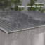 Remise de rangement extérieure de 11 pi x 9 pi Outsunny, remise en métal pour outils de jardin avec trousse de fondation, double porte verrouillable, bouches d'aération et toit incliné, pour cour, patio, pelouse, argent-98202132-98202133