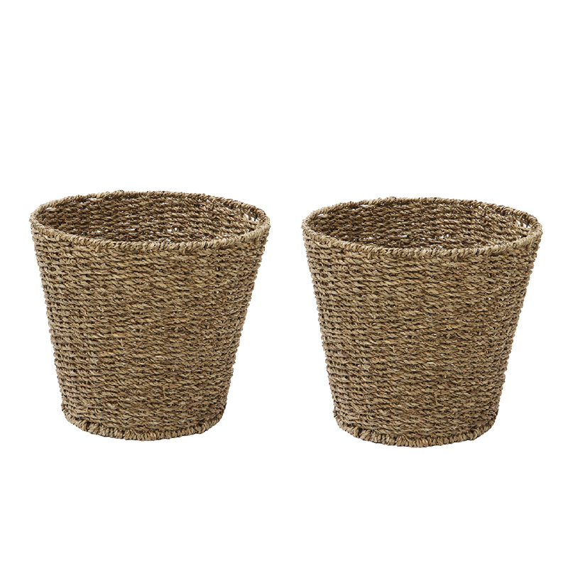JVL Seagrass Decorative Bin