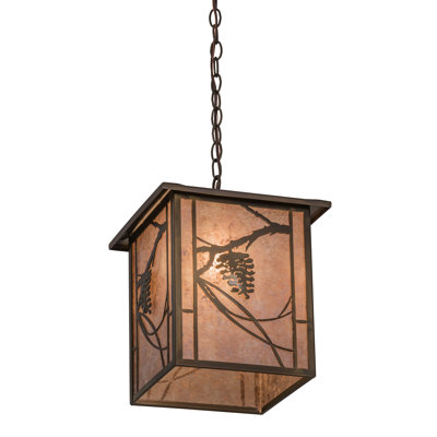 Luminaire suspendu rectangulaire 1 lumières lanterne Wynsum
