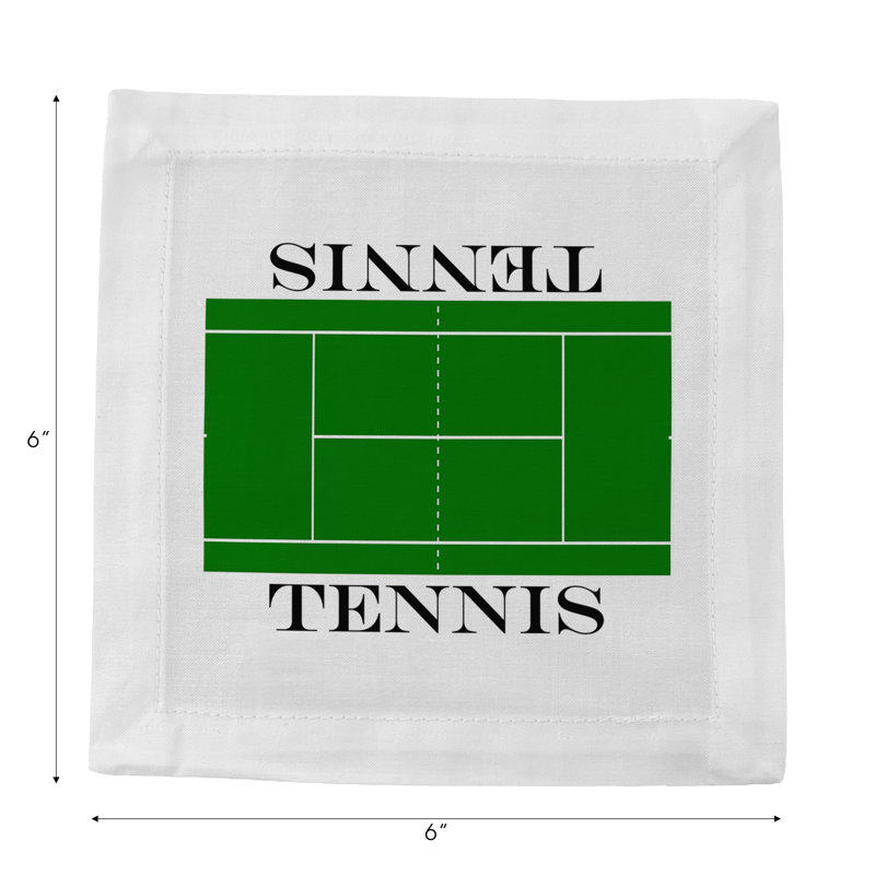 Serviette de tennis en satin de coton
