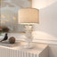 60cm Metal Table Lamp with Linen Shade-1500461244