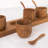 Loon Peak® Brunell Teak Condiment Server
