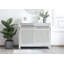 Commode en bois massif et manufacturé à 2 tiroirs Latasha -359738248