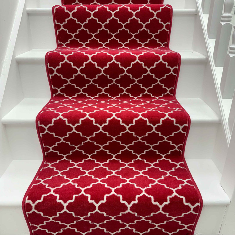 Stair Runner Geometric Area Rug, Runner 60 x 450 cm