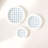 Three Blue Circle Memory Boards For Wall Decor, Solid Wood Frame, Modern Style To Embellish Living Room Space Board Decor 3 - Piece , Shape, Ideal Display Beautification-1825807770