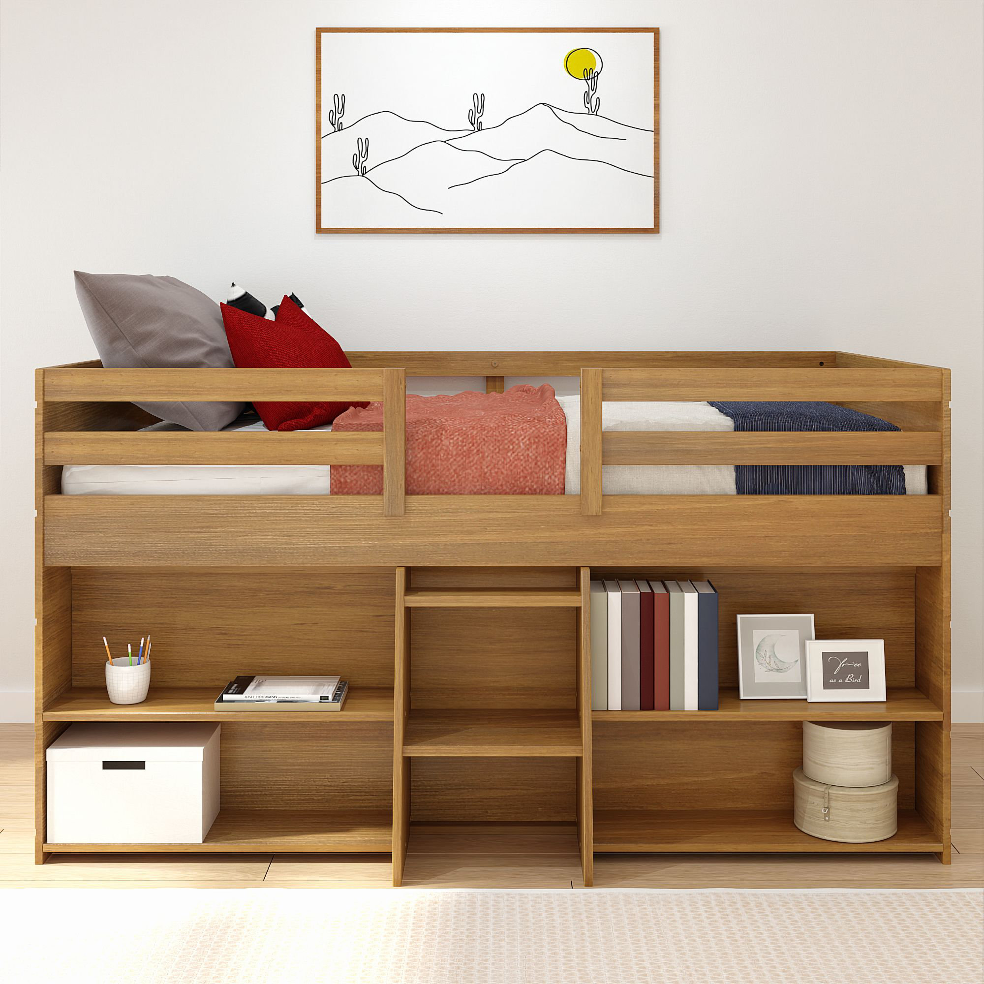 Viv + Rae Decimus Twin Solid Wood Loft Bed & Reviews | Wayfair