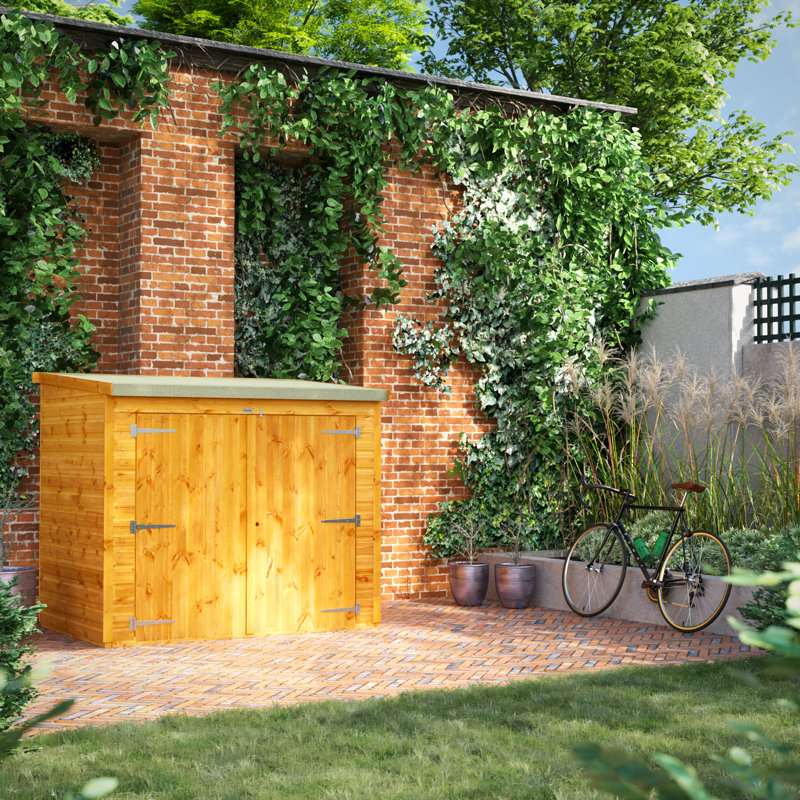 Powersheds Pent Timber Tongue & Groove Bike Shed