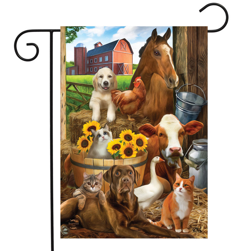 The Gang's All Here Summer Garden Flag