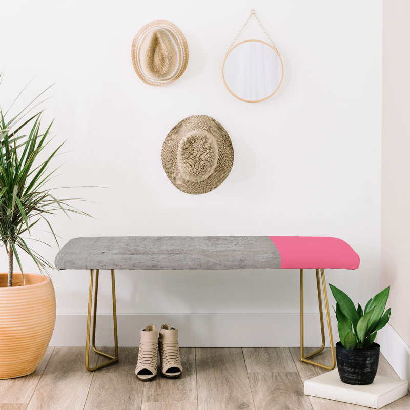 Faux Leather Upholstered Bench