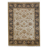 Wool Oriental Area Rug in Ivory