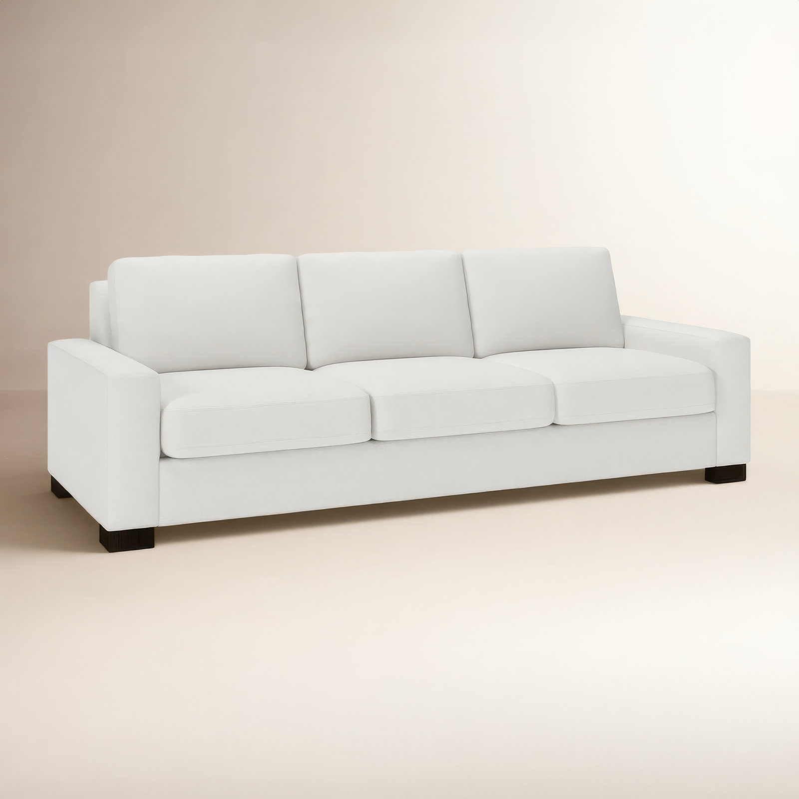 Jonie 100'' Sofa, Macarena Beige Basketweave