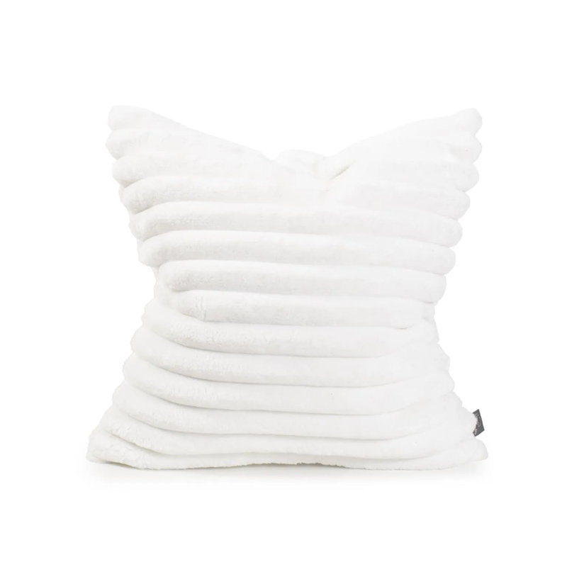 Pillow Shar Pei , White, Square 20", Polyester