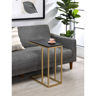 Itchington C-Shaped End Table Side Table for Sofa and Bed Couch Table TV Tray for Bedroom and Living Room