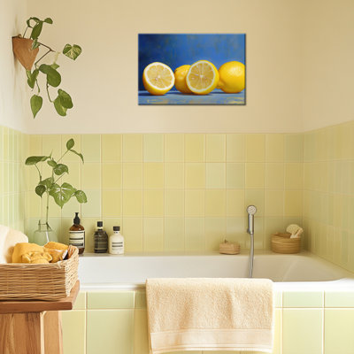 Art mural citron, décoration murale de cuisine citron, images de citron pour la cuisine, affiche murale d'art sur toile fruits, décoration murale d'art italien pour la cuisine et la salle à manger 24 po x 36 po