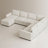 U-Shaped Stoarge Sofa Convertible Oversized Livingroom Couch-1860890442