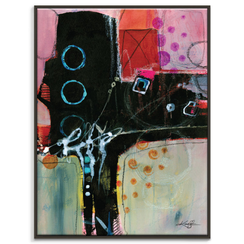 Kathy Morton Stanion - Painting on Canvas, Black Floater Frame, 102cm H x 76cm W