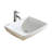 Modern White Ceramic Rectangular Vessel Bathroom Sink