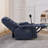 35.8" Wide Power Swivel Rocker Recliner Chair With Adjustable Armrest, Rocking Chairs With Heat, Usb Type C, Side Pocket, Phone Holder-2132468119