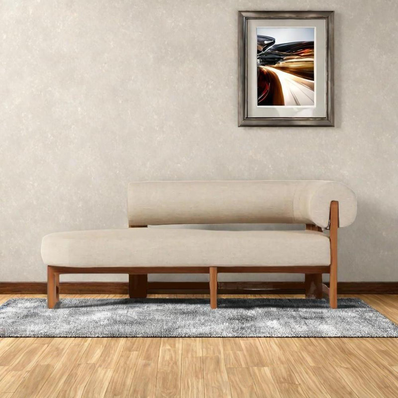Chaise en bouleau naturel et confortable, Orienté à droite