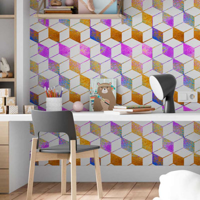 Peel & Stick Geometric Roll