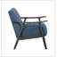 Fauteuil bleu à 4 pieds Tadcaster-1498030551