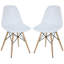 Chaise d'appoint en blanc Wilda