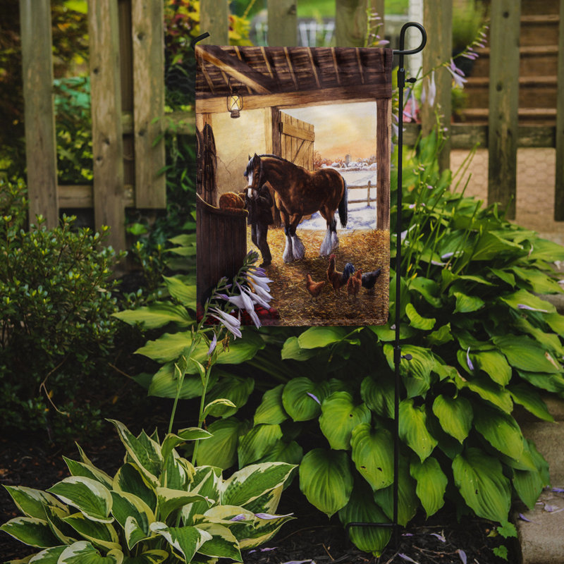 Double Sided Polyester Animal Garden Flag, 15" H  x 11" W
