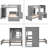 Gosim Kids Twin Bunk Bed with Drawers-1941716537